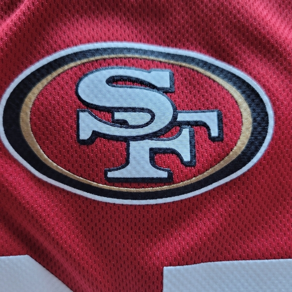 George Kittle SF 49ers NFL Men's 2XL Stretch Mesh Jersey Red 85 NFLPA - Picture 8 of 16
